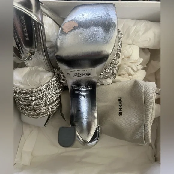 Jonathan Simkhai Lena Multi Strap Crystal Platform Sandal - Picture 8 of 8